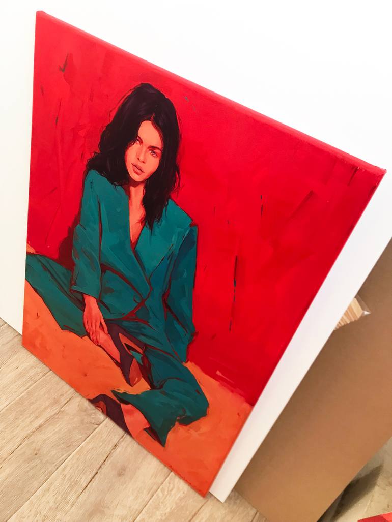 Original Figurative Women Painting by Polina Raskolnikova