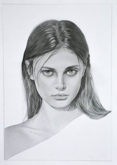 Print of Portraiture Women Drawings by Polina Raskolnikova