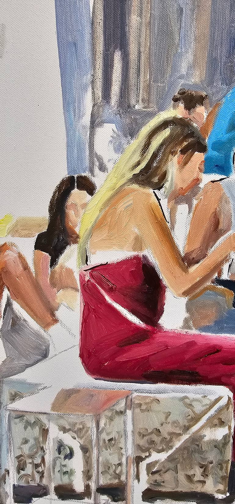 Original Contemporary People Painting by Shirley Padureanu