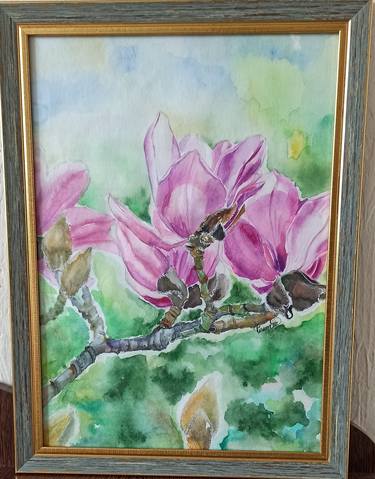 Print of Floral Paintings by Evgeniia Sankeeva