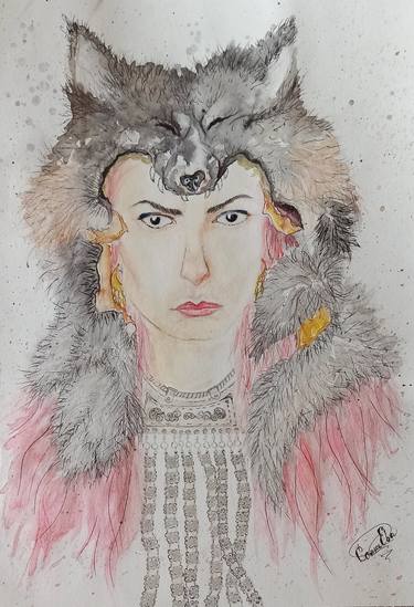 Original Portrait Painting by Evgeniia Sankeeva