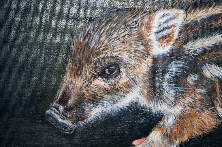 Original Figurative Animal Painting by Tatjana Osipova