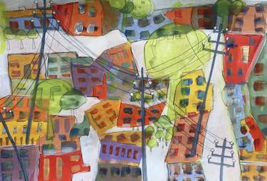 Original Cities Paintings by Annette Bik