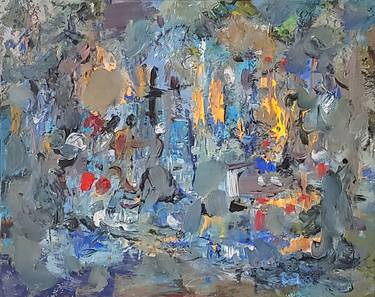 Original Abstract Expressionism Abstract Paintings by Paul Costa