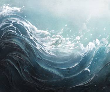 Original Abstract Water Paintings by Marisa Jean