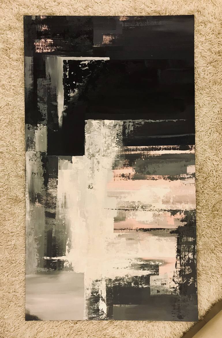 Original Abstract Expressionism Abstract Painting by MIlO OKI