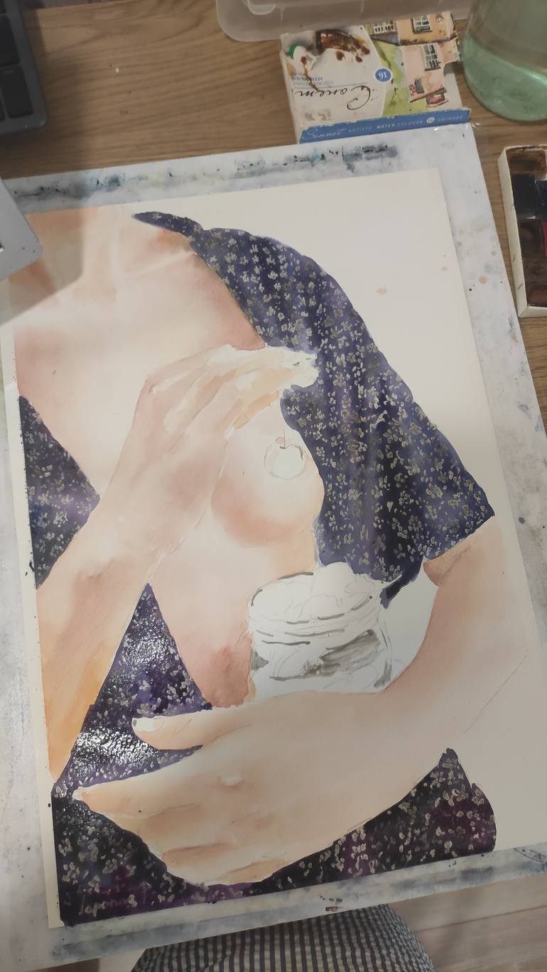 Original Contemporary Erotic Painting by Pavel Laponog