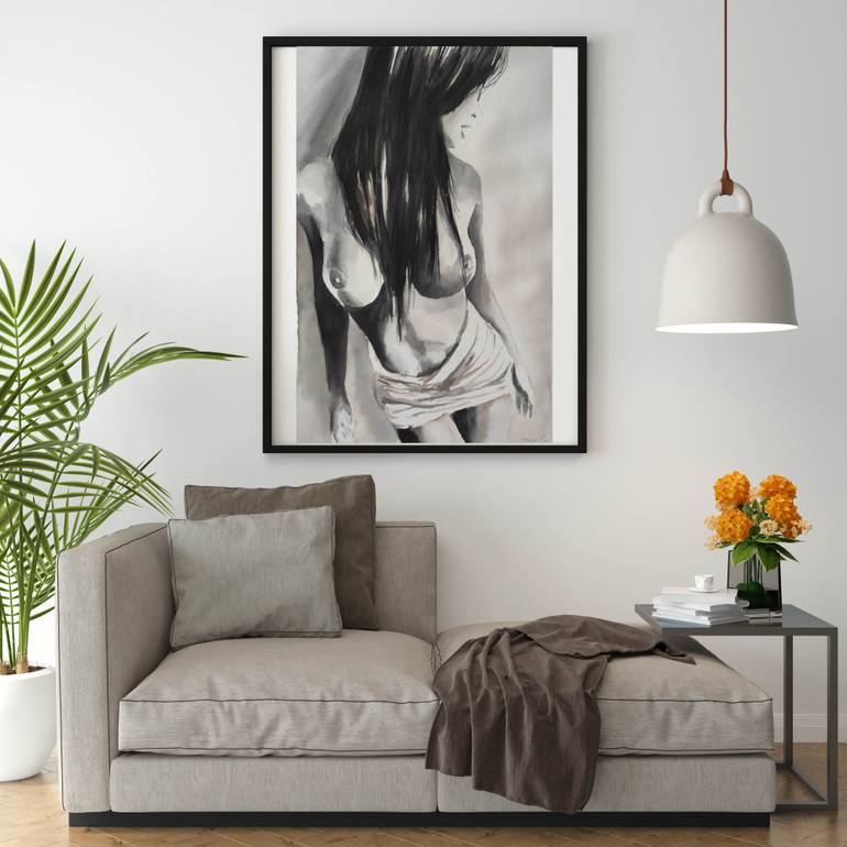 Original Impressionism Nude Painting by Pavel Laponog