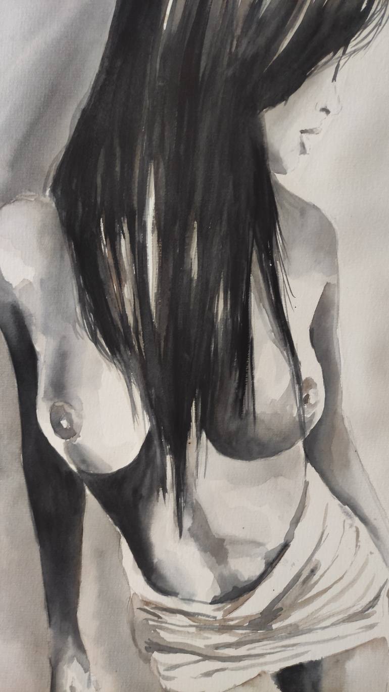 Original Impressionism Nude Painting by Pavel Laponog