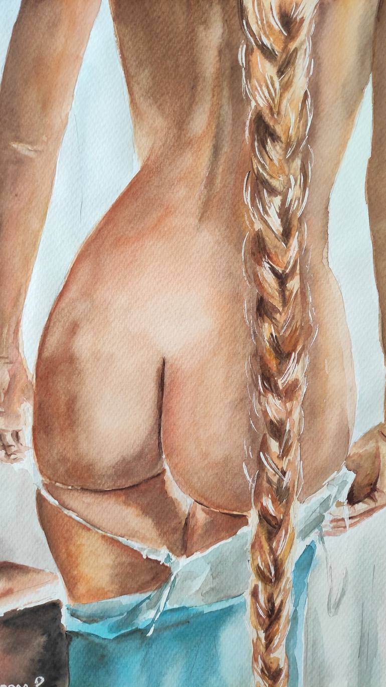 Original Figurative Erotic Painting by Pavel Laponog