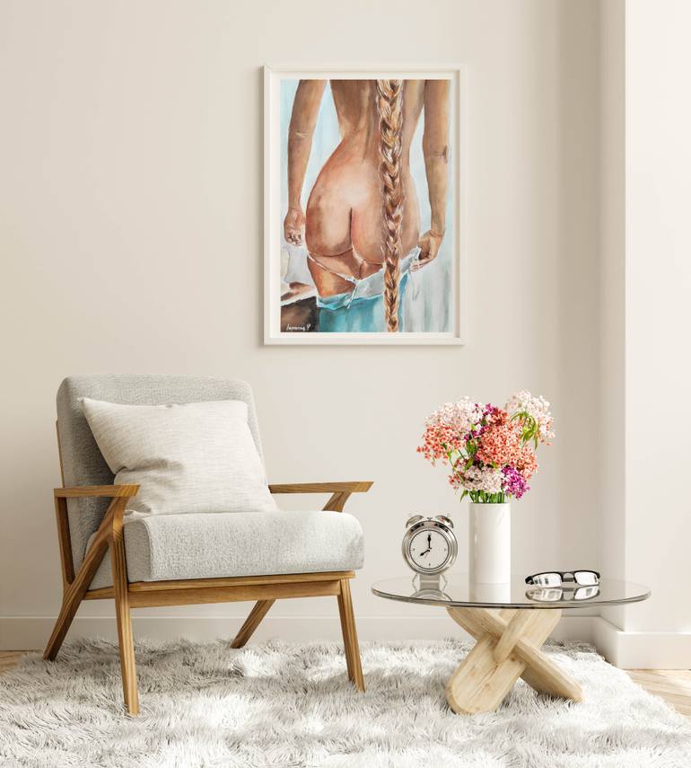 Original Figurative Erotic Painting by Pavel Laponog
