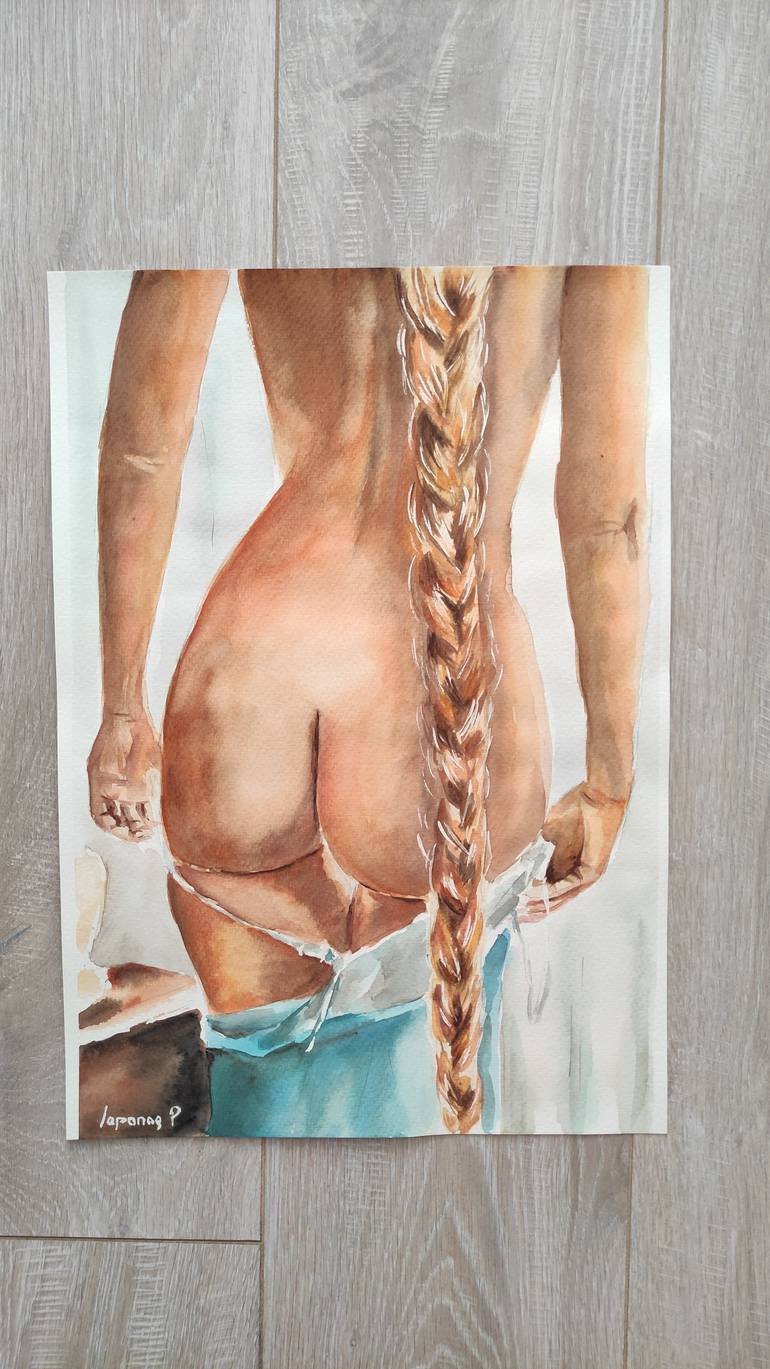 Original Figurative Erotic Painting by Pavel Laponog