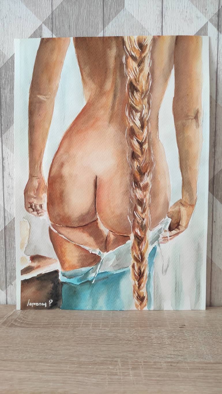 Original Figurative Erotic Painting by Pavel Laponog