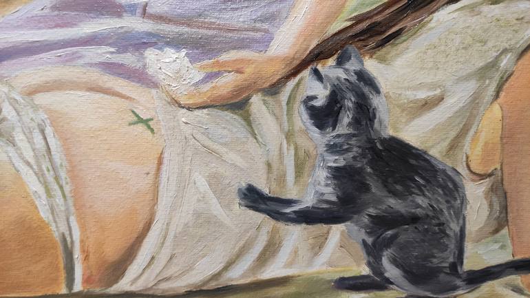 Original Impressionism Erotic Painting by Pavel Laponog
