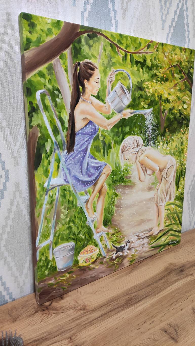 Original Impressionism Nude Painting by Pavel Laponog