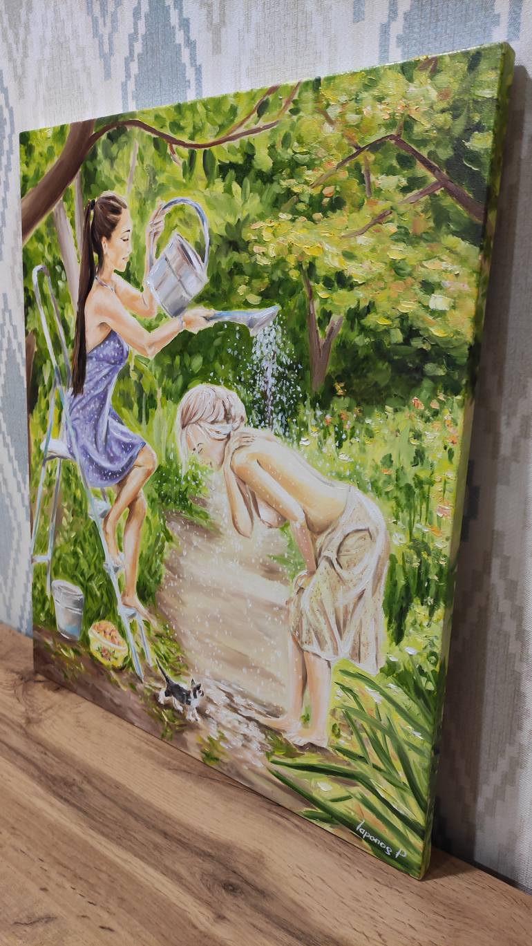 Original Impressionism Nude Painting by Pavel Laponog