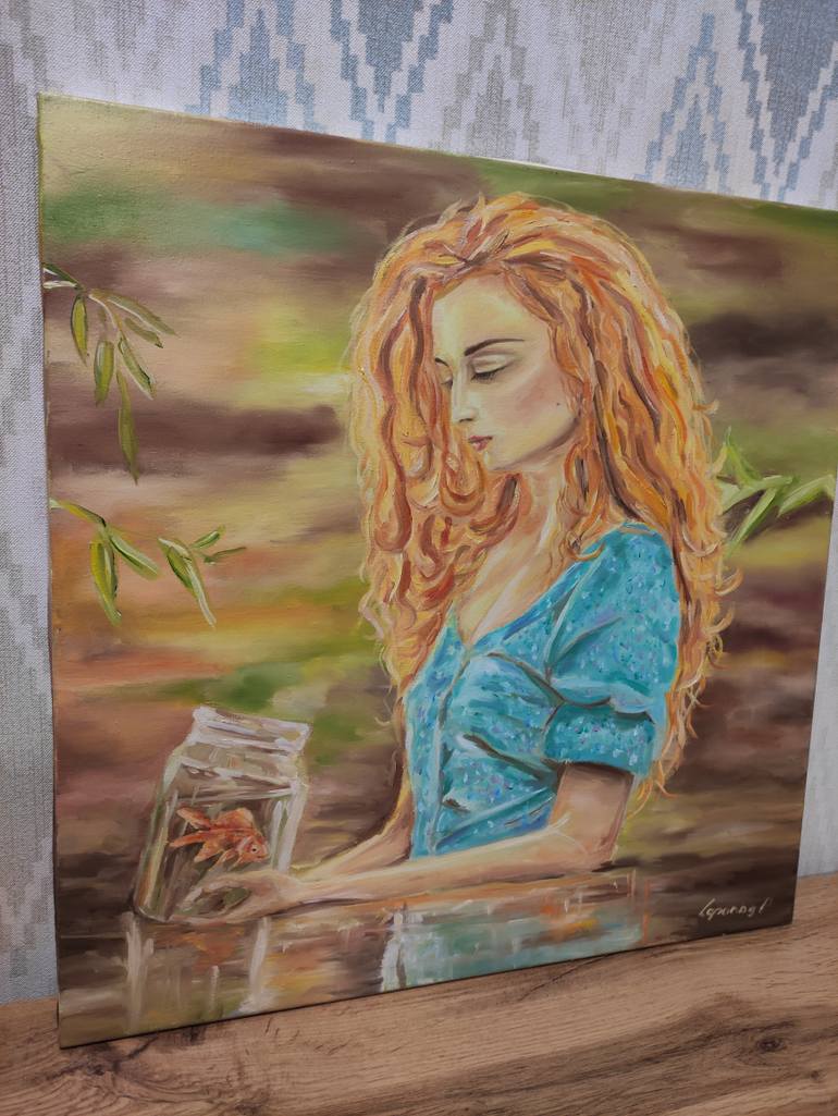 Original Impressionism Women Painting by Pavel Laponog