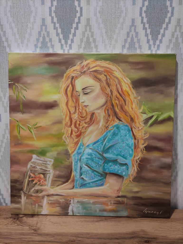 Original Impressionism Women Painting by Pavel Laponog