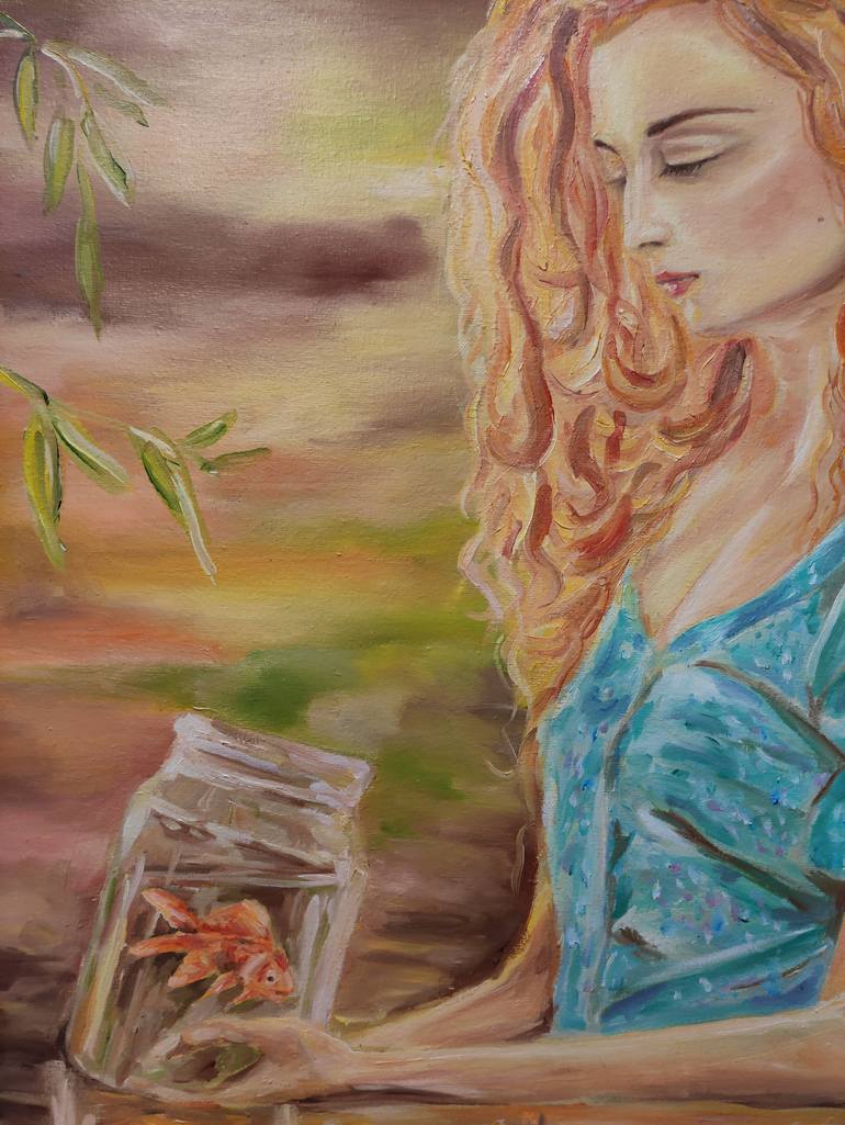 Original Impressionism Women Painting by Pavel Laponog