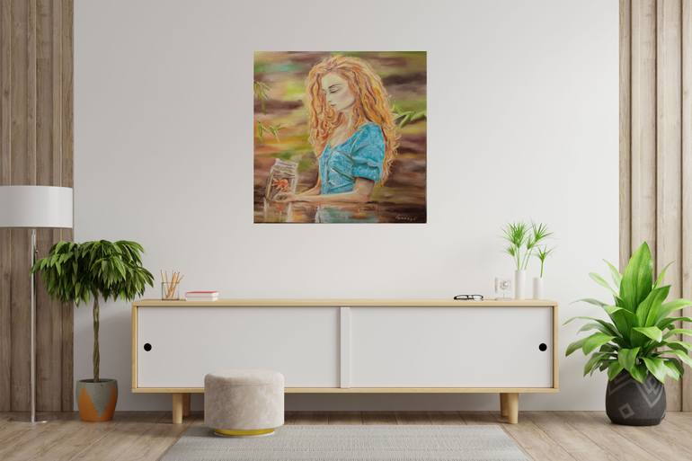 Original Impressionism Women Painting by Pavel Laponog