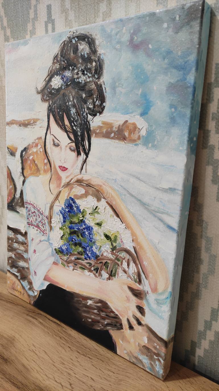 Original Impressionism Women Painting by Pavel Laponog