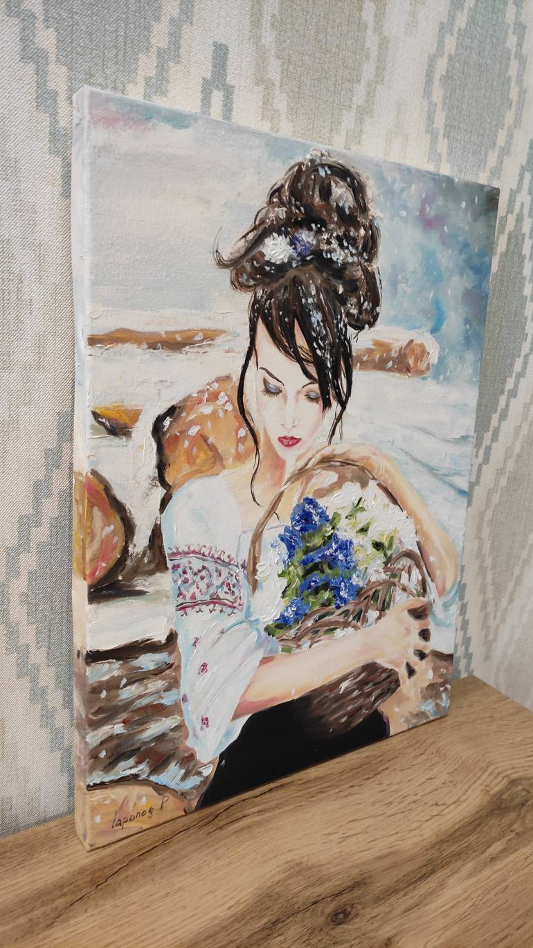 Original Impressionism Women Painting by Pavel Laponog