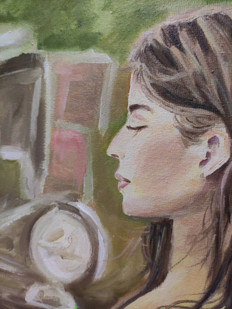 Original Impressionism Erotic Painting by Pavel Laponog