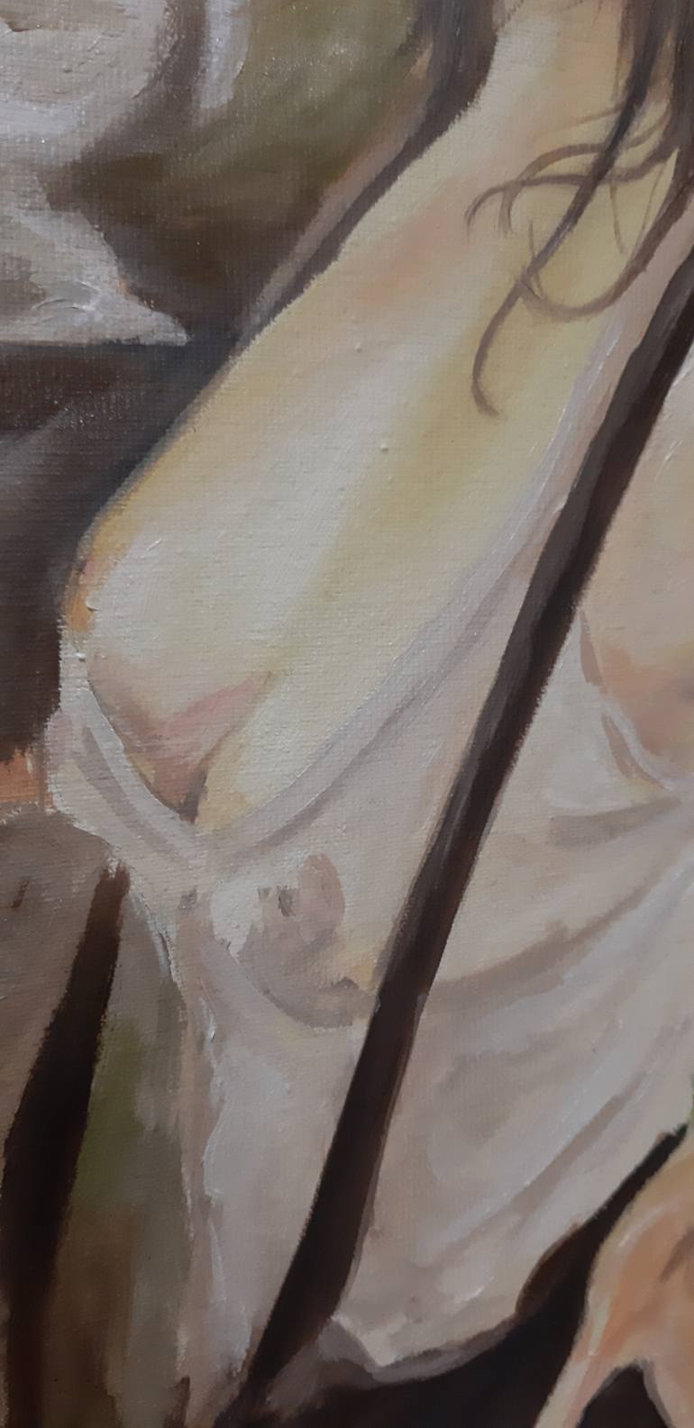 Original Impressionism Erotic Painting by Pavel Laponog