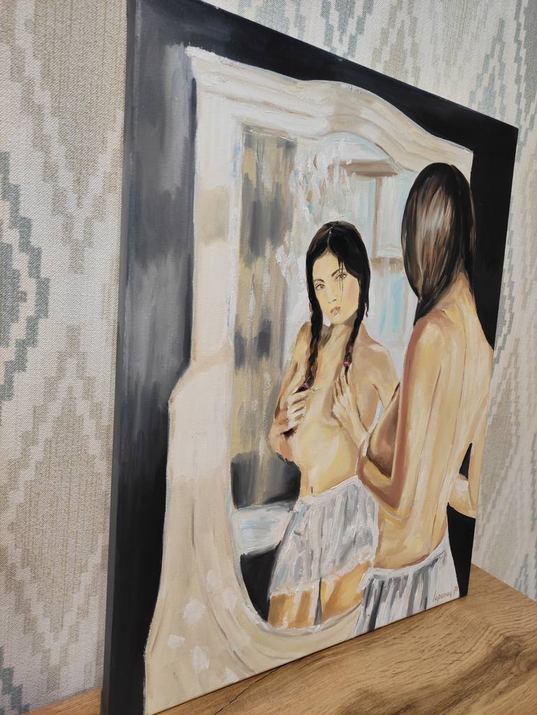 Original Impressionism Nude Painting by Pavel Laponog