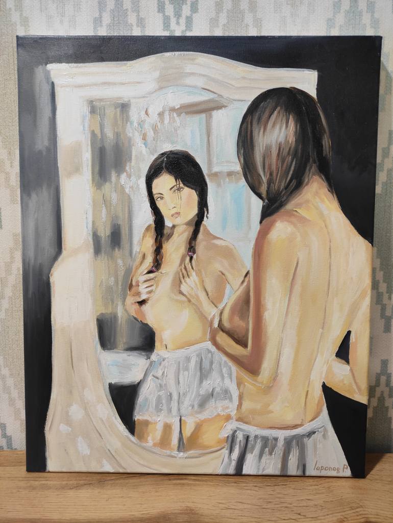 Original Impressionism Nude Painting by Pavel Laponog