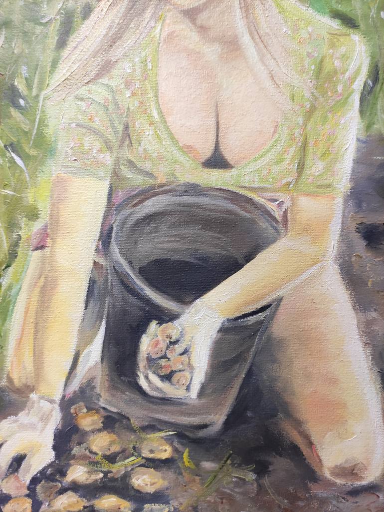 Original Impressionism Erotic Painting by Pavel Laponog