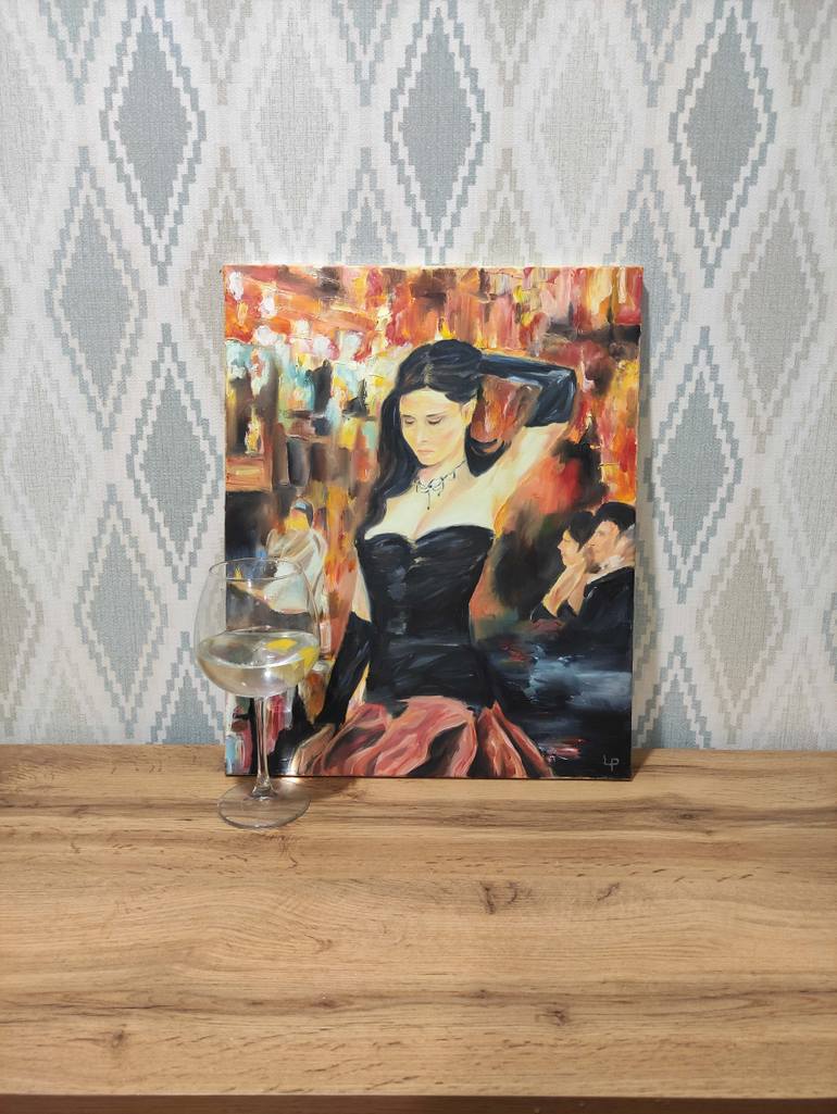 Original Impressionism Women Painting by Pavel Laponog