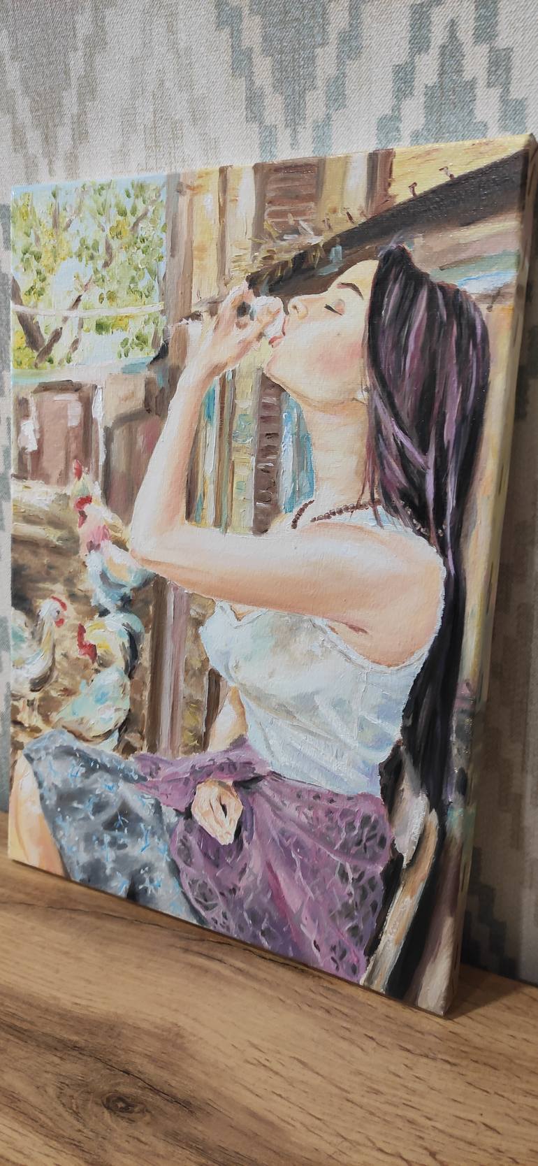 Original Impressionism Erotic Painting by Pavel Laponog