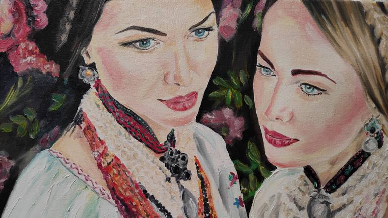 Original Impressionism Women Painting by Pavel Laponog