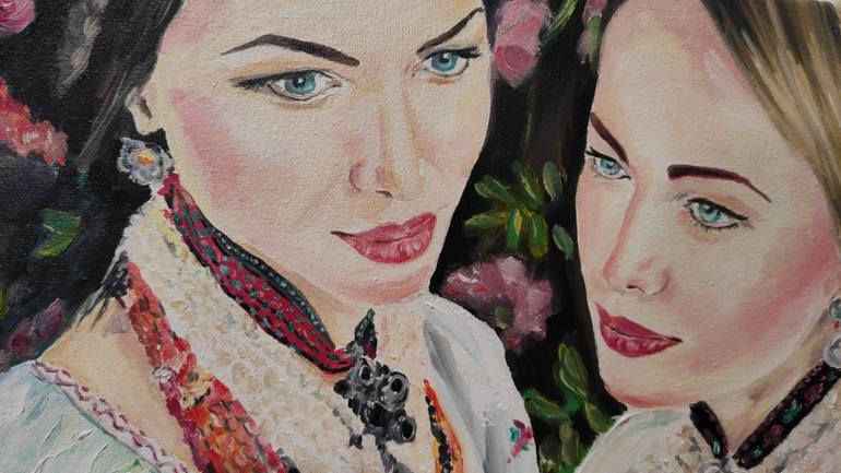 Original Impressionism Women Painting by Pavel Laponog