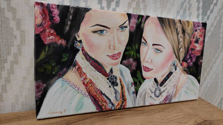 Original Impressionism Women Painting by Pavel Laponog