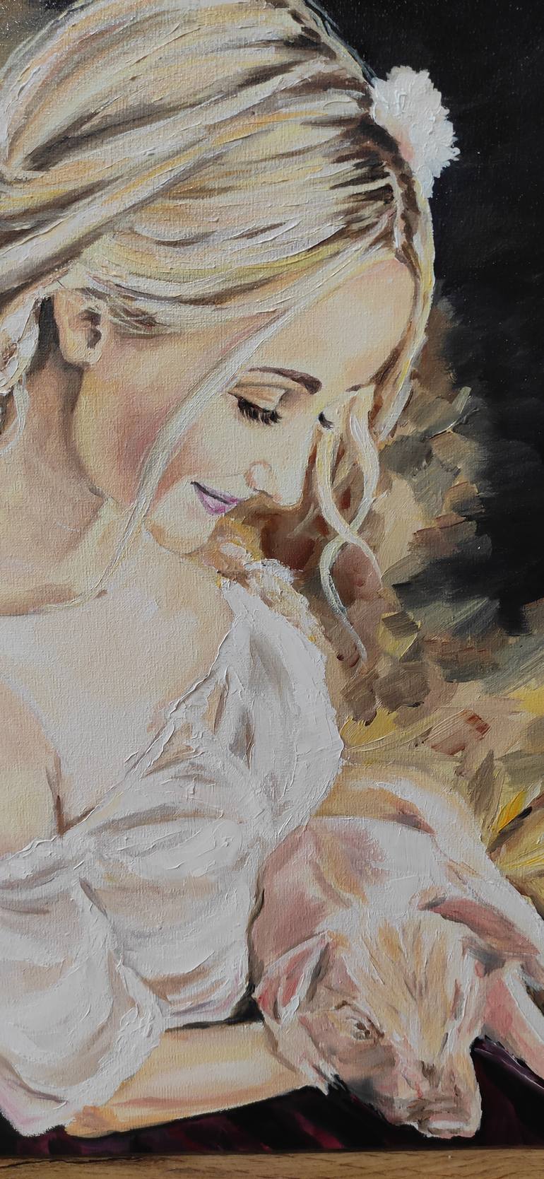 Original Impressionism Women Painting by Pavel Laponog