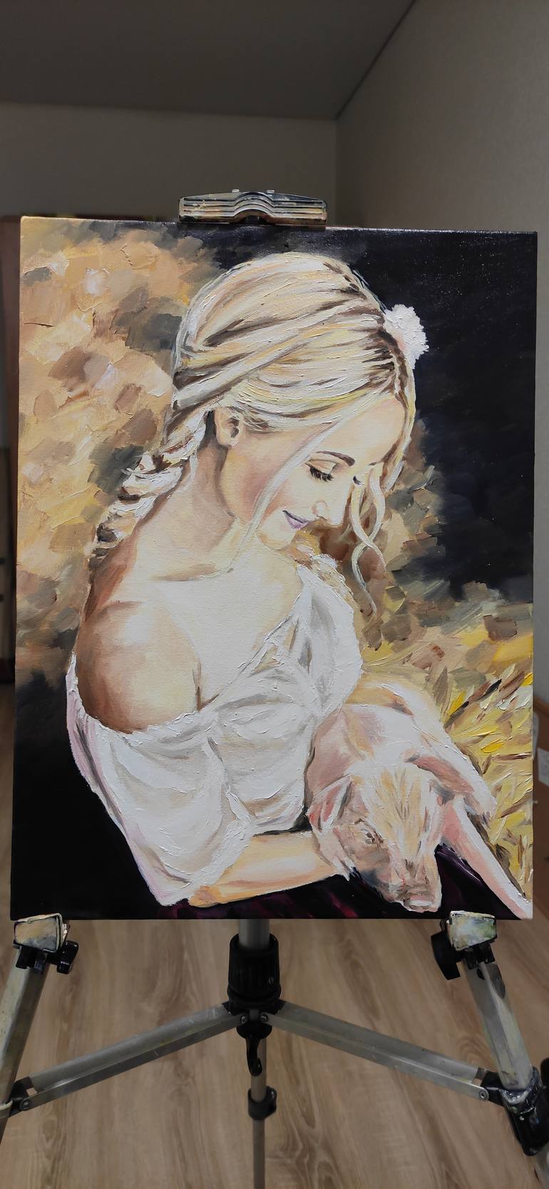 Original Impressionism Women Painting by Pavel Laponog