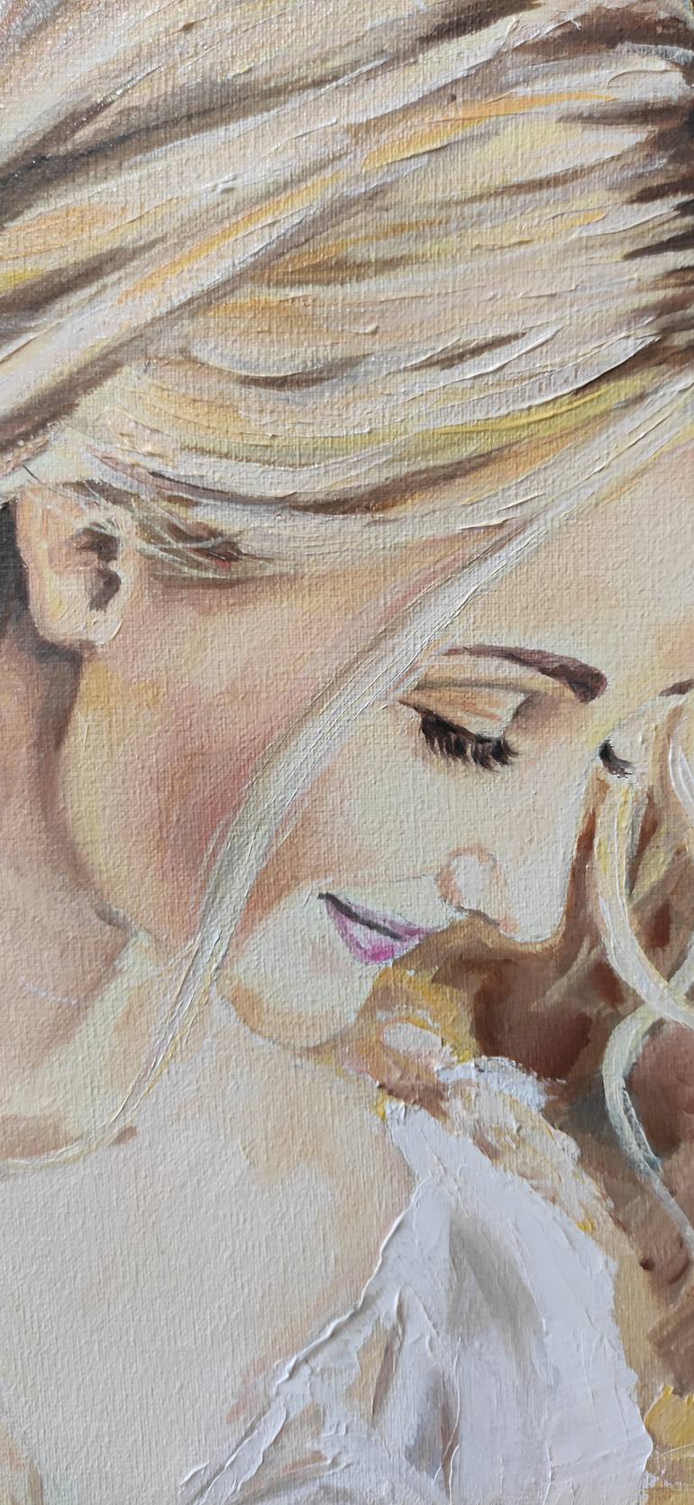 Original Impressionism Women Painting by Pavel Laponog