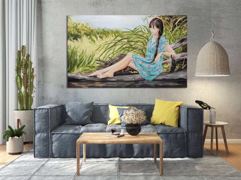 Original Impressionism Women Painting by Pavel Laponog