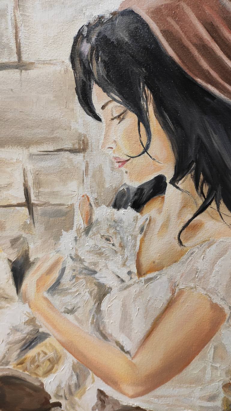 Original Impressionism Women Painting by Pavel Laponog