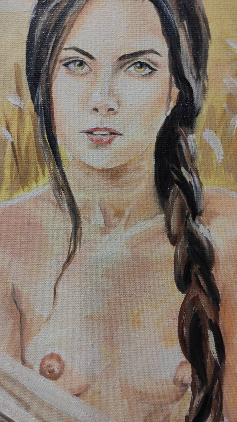 Original Impressionism Nude Painting by Pavel Laponog