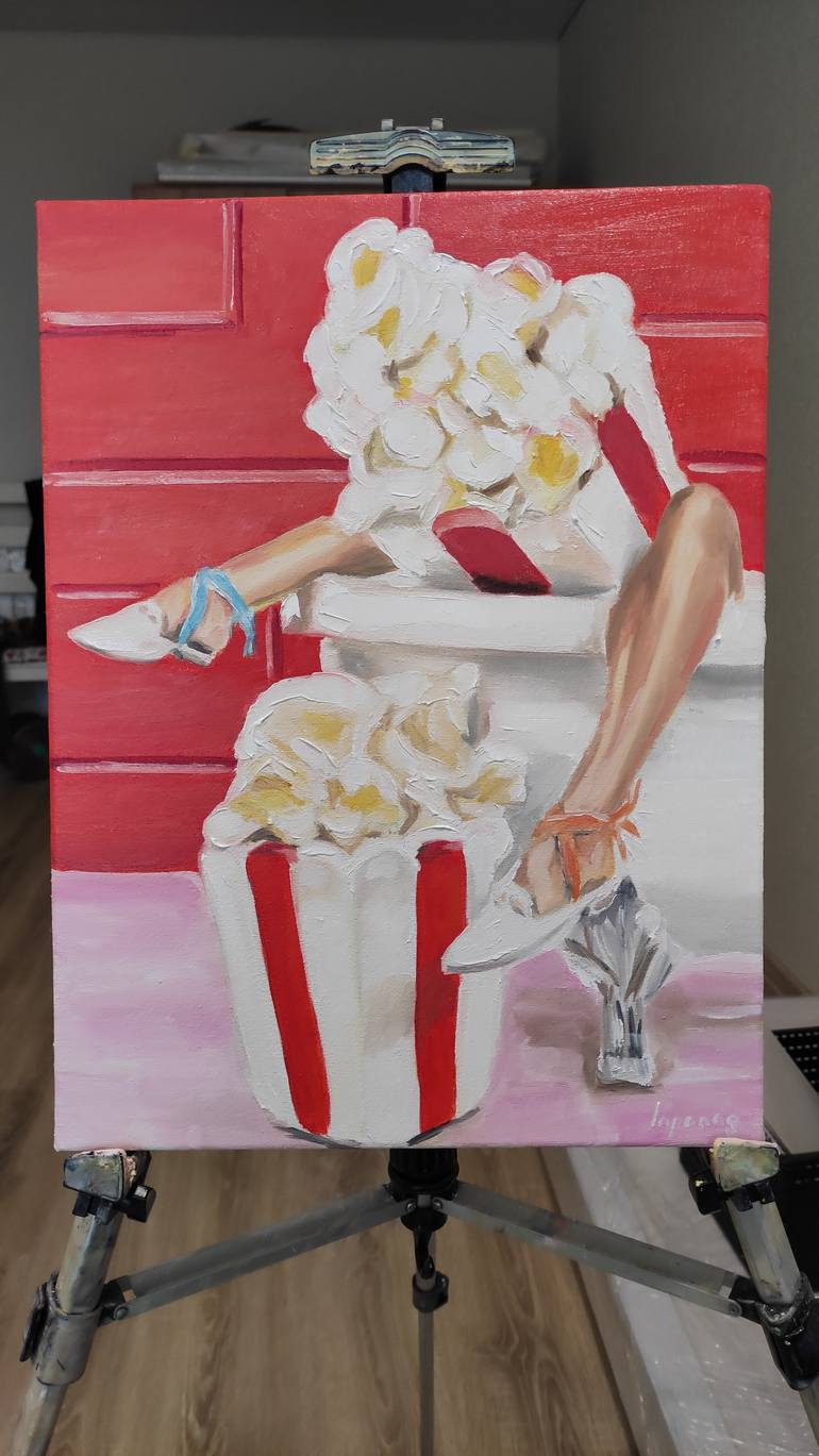 Original Impressionism Erotic Painting by Pavel Laponog