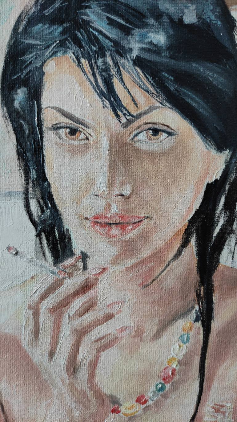Original Impressionism Erotic Painting by Pavel Laponog