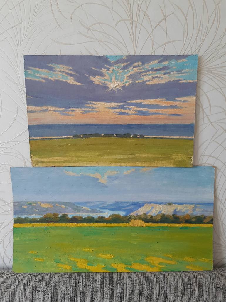 Original Abstract Landscape Painting by Miroslava Kuchura