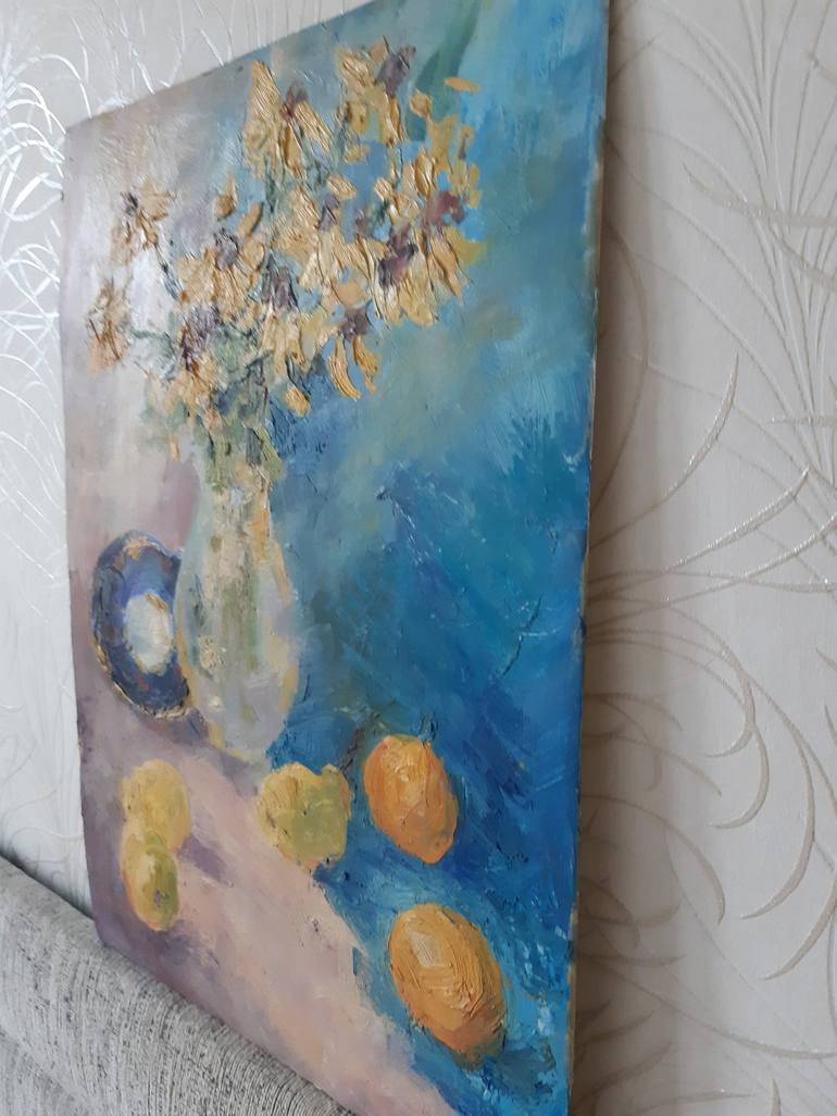 Original Abstract Still Life Painting by Myroslava Kuchura