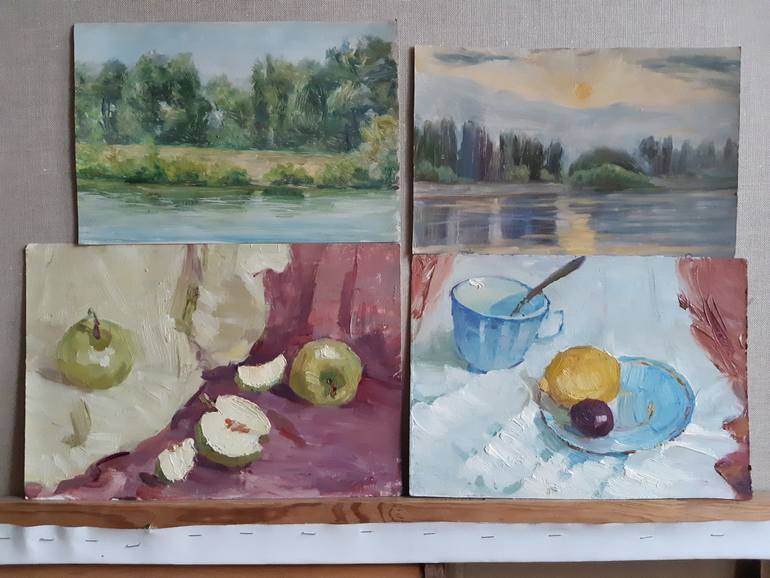 Original Realism Still Life Painting by Miroslava Kuchura