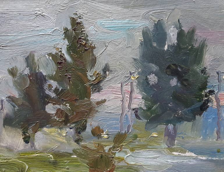 Print of Realism Landscape Paintings by Miroslava Kuchura