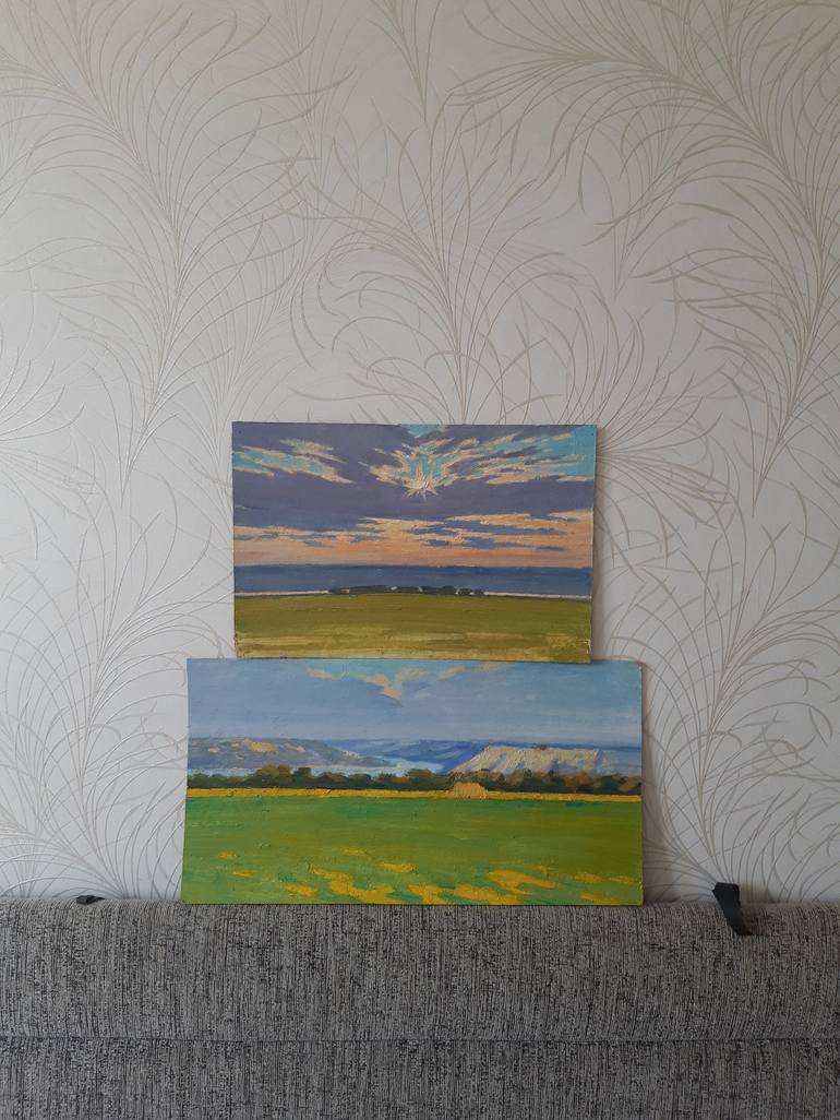 Original Abstract Landscape Painting by Miroslava Kuchura