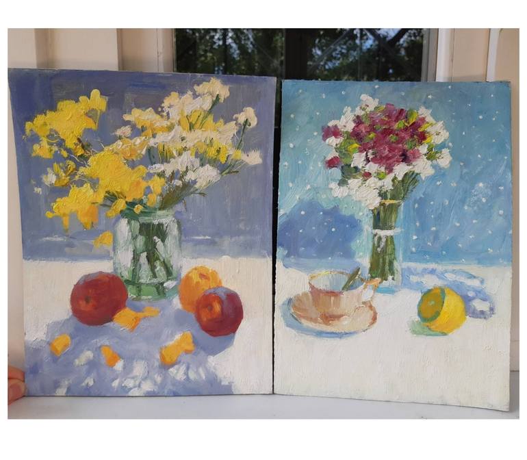 Original Realism Still Life Painting by Miroslava Kuchura
